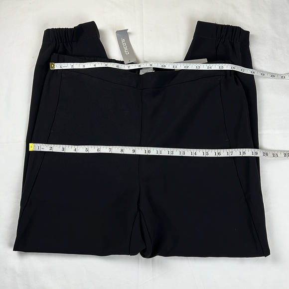 Chico’s New Women’s US 10R Black Pull-on Crepe The Front Ankle Relaxed Pant - Picture 6 of 9